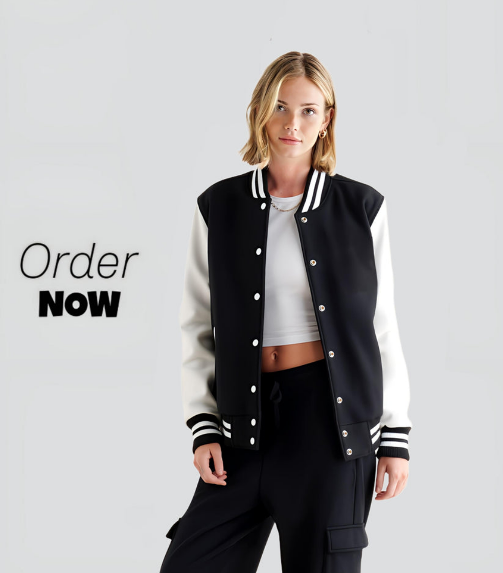 Varsity Jacket Black and White