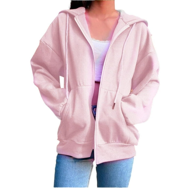 Pink Zipper Hoodie