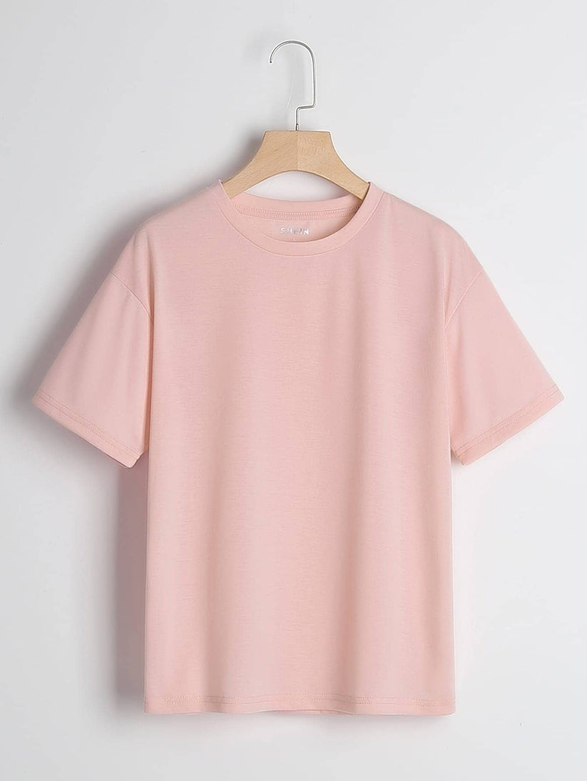 Classic Comfort - Pink Half Sleeve T-Shirt